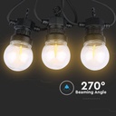 VT-70510 0.5W/BULB LED STRING LIGHT(5M) WITH BULB (10 BULBS)-EU PLUG Y,24V