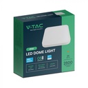 VT-8624S-W-RD  24W LED DOME LIGHT MICROWAVE SENSOR ROUND WHITE FRAME IP44