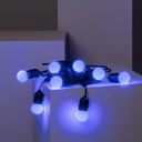 AV-713-10 Waterproof String Light  10m + 3m Extra + Pack 15 Pcs Decorative Bulbs S14-E27-2W 2700K