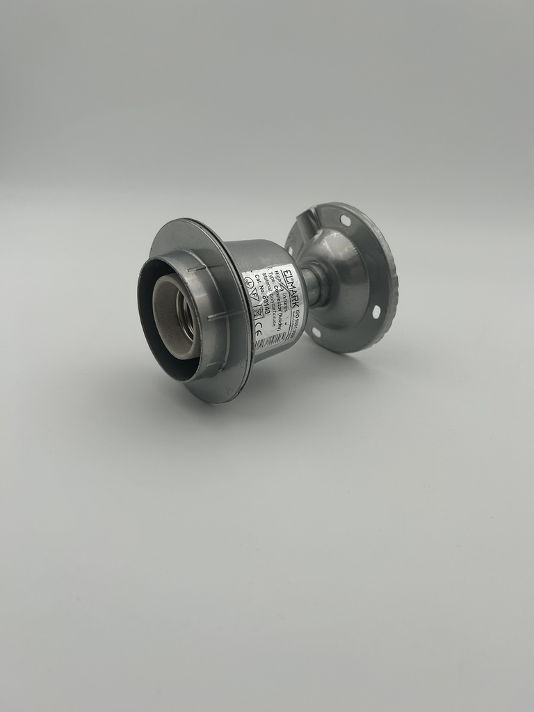 ELMARK - Lampe à suspension industrielle 60W 6500K - lampe à suspension en métal - Acier brossé - adaptée à la source de lumière LED E40