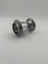 ELMARK - Lampe à suspension industrielle 60W 6500K - lampe à suspension en métal - Acier brossé - adaptée à la source de lumière LED E40