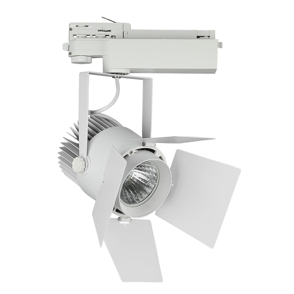 VT-433 33W LED-SPOORLAMP MET SAMSUNG-CHIP 5 JAAR GARANTIE, WITTE BEHUIZING