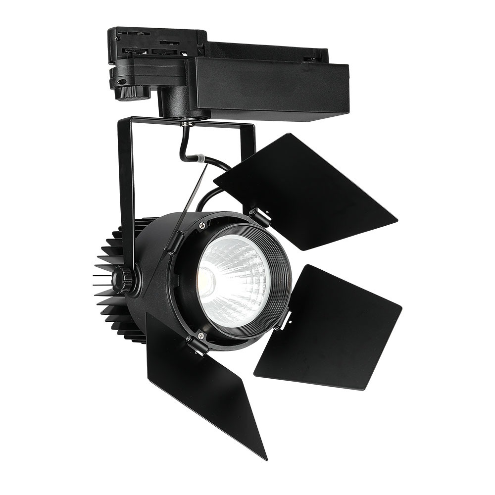 VT-433 33W LED-SPOORLAMP MET SAMSUNG-CHIP 5 JAAR GARANTIE, ZWARTE BEHUIZING