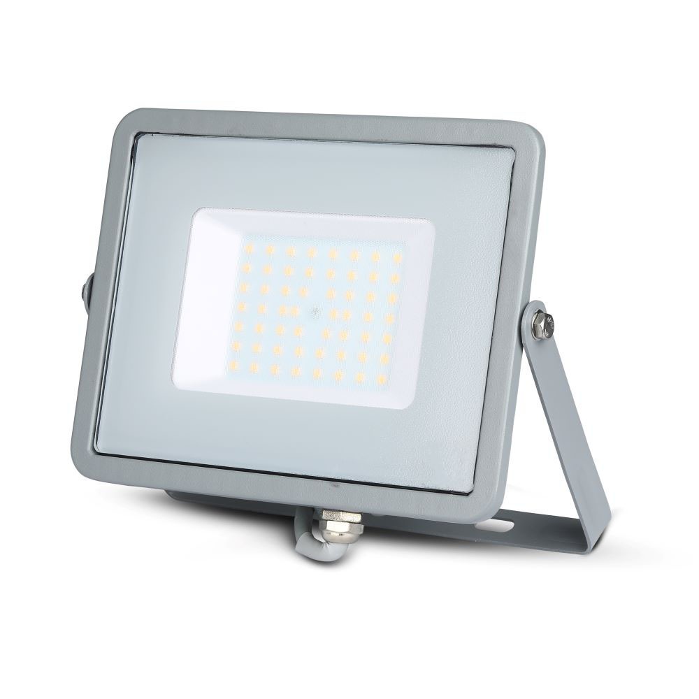 VT-50 50W 6400K Koel Wit SMD Schijnwerper met Samsung Chip Grijze Behuizing Grijs Glas