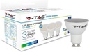 VT-2095 5W SMD-SPOTLIGHT-MELKACHTIGE AFDEKKING 3 STUKS/PAK GU10