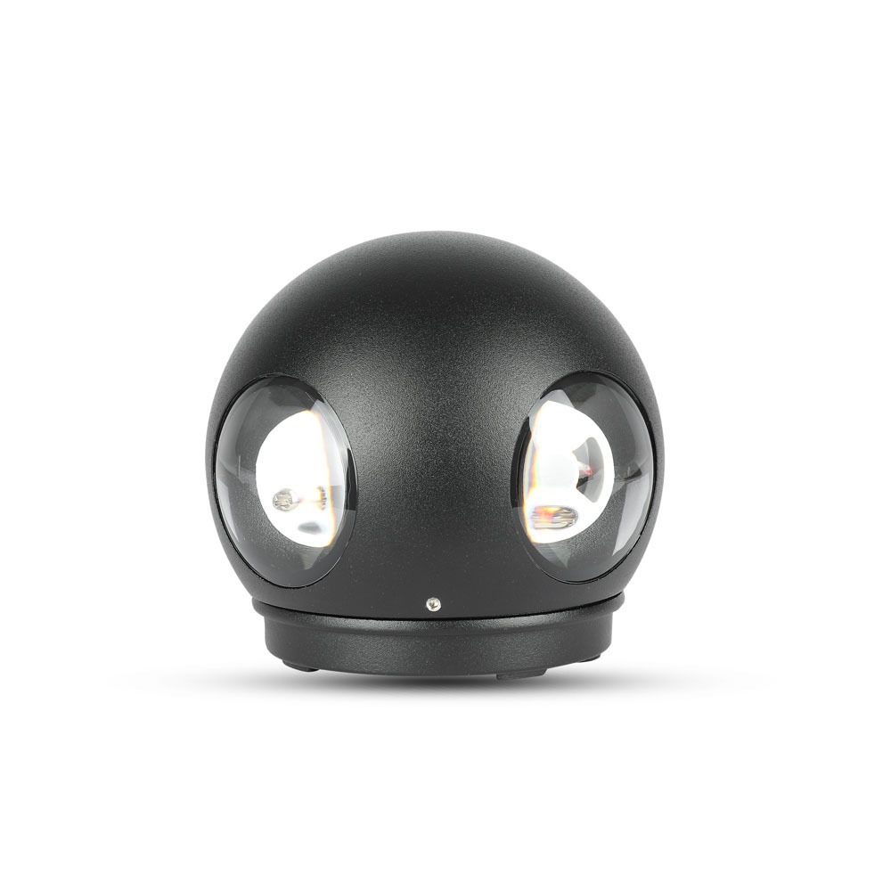 Applique murale LED VT-834 4 W (ronde) IP65 - Corps noir