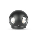 Applique murale LED VT-834 4 W (ronde) IP65 - Corps noir