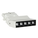 Rail d'éclairage linéaire à LED VT-416 12 W avec puce Samsung, corps blanc