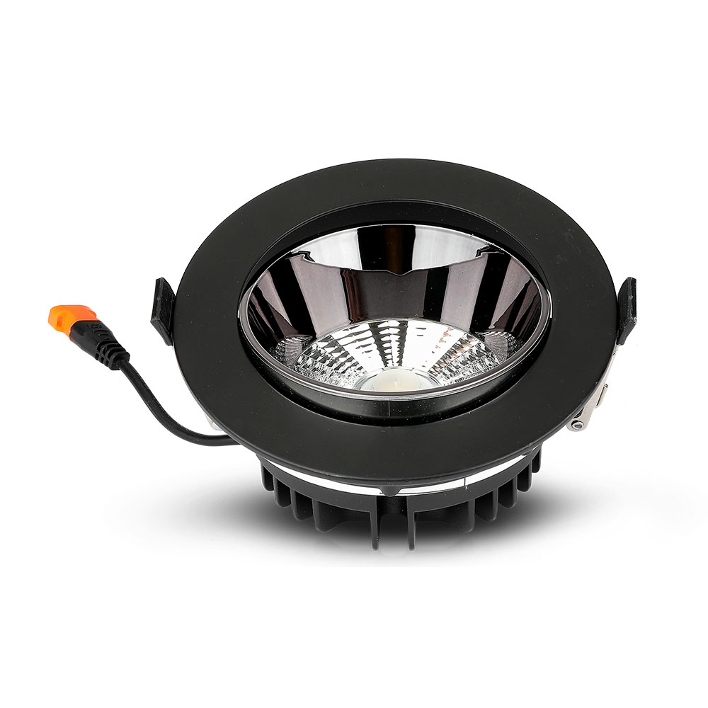 VT-2-33 30W LED REFLECTOR COB DOWNLIGHT MET SAMSUNG CHIP ZWARTE BEHUIZING