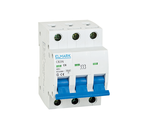 DISJONCTEUR MINIATURE C63N/20A 3P COURBE C