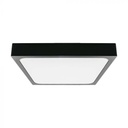  VT-8624-SQ 24W-4000K LED-KOEPELVERLICHTING SAMSUNG CHIP VIERKANT ZWART FRAME IP44