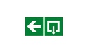 ADHESIVE PICTOGRAM P3 200X100MM (ARROW+DOWN)