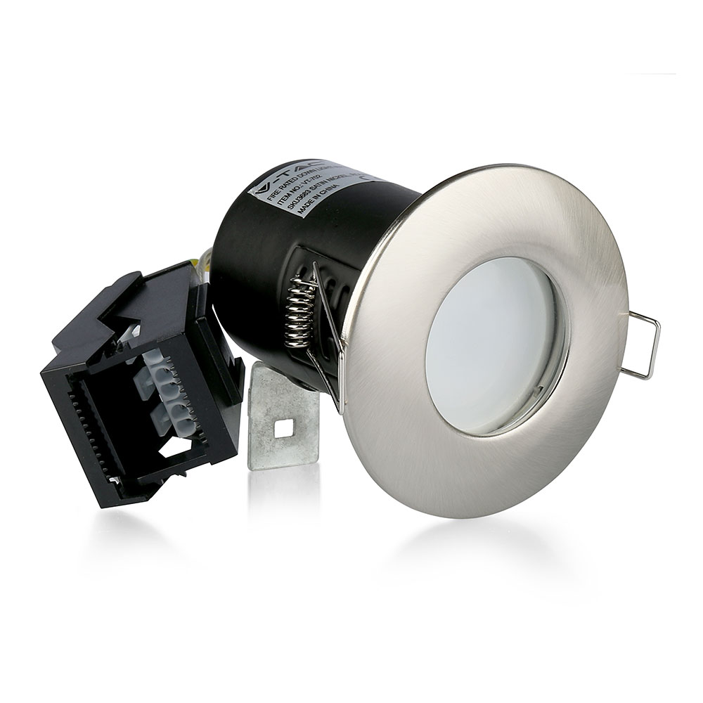 VT-702 GU10 DOUCHE RÉSISTANT AU FEU DOWNLIGHT IP65-CHROME