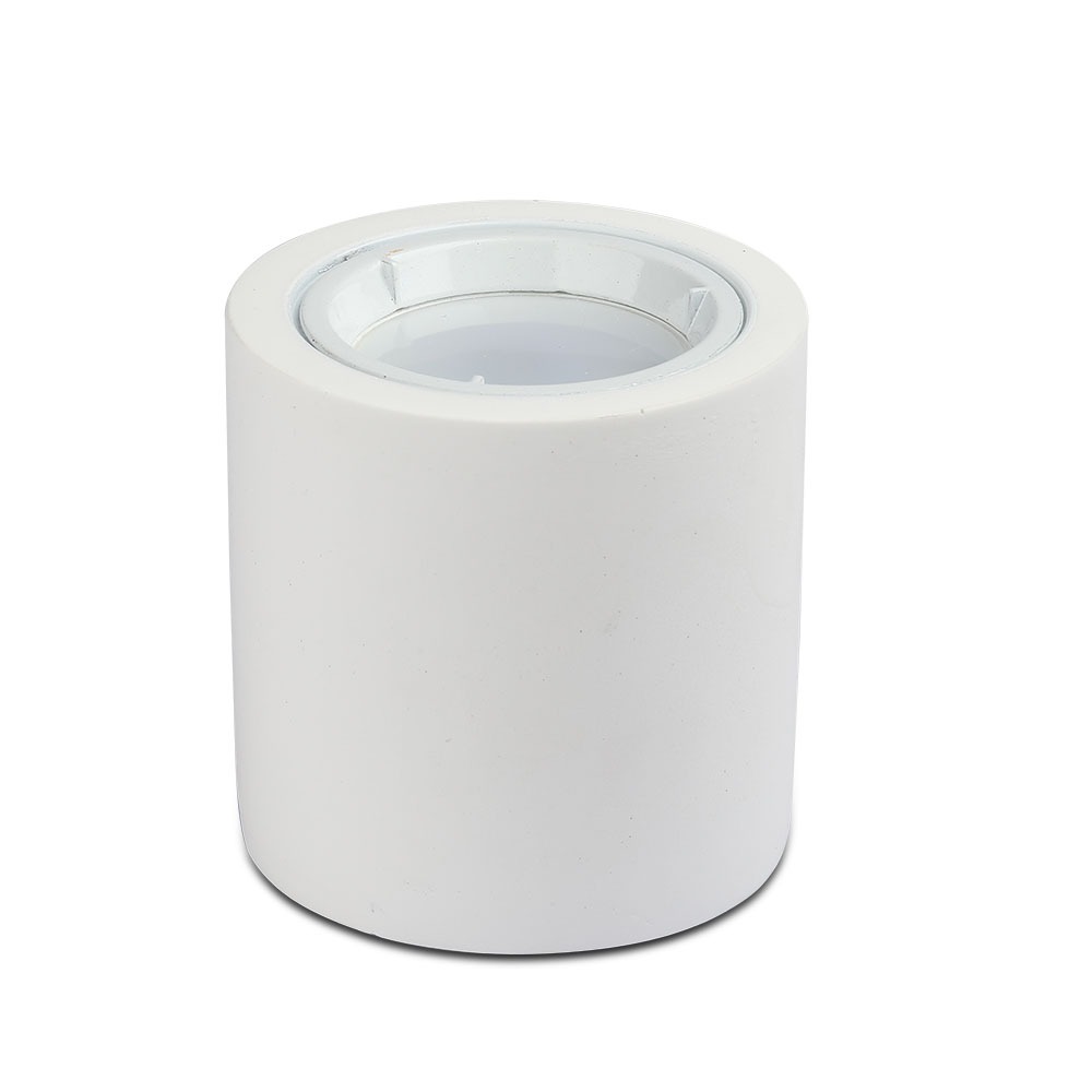 VT-716 1XGU10 FITTING MET ALUMINIUM RING ROND - WIT