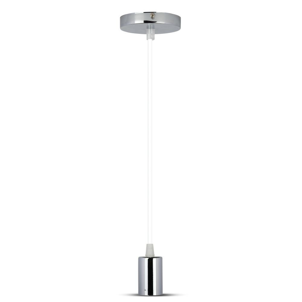 VT-7338 CHROOM METALEN BEKER HANGERTJE LICHT WIT