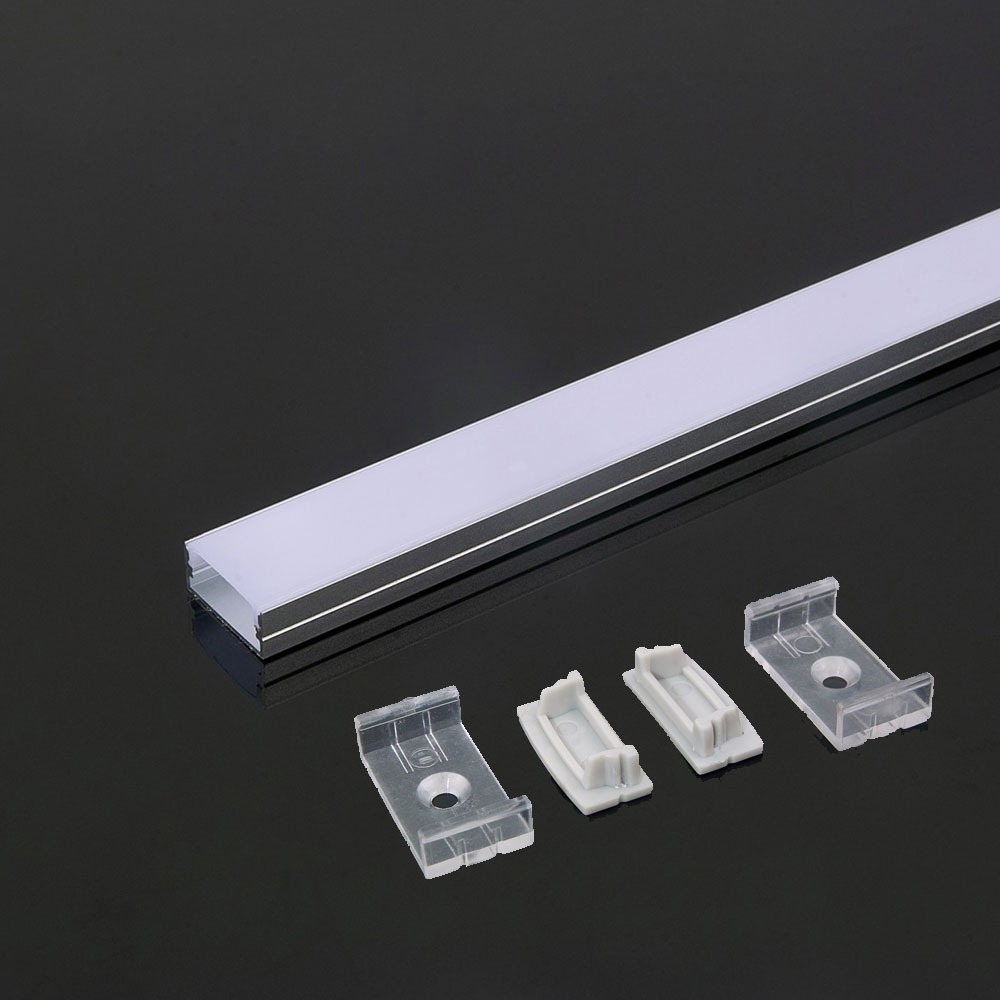 VT-8108-W ALUMINIUM PCB-20MM PROFIEL 2000*23,5mm*10,4mm - WITTE BEHUIZING