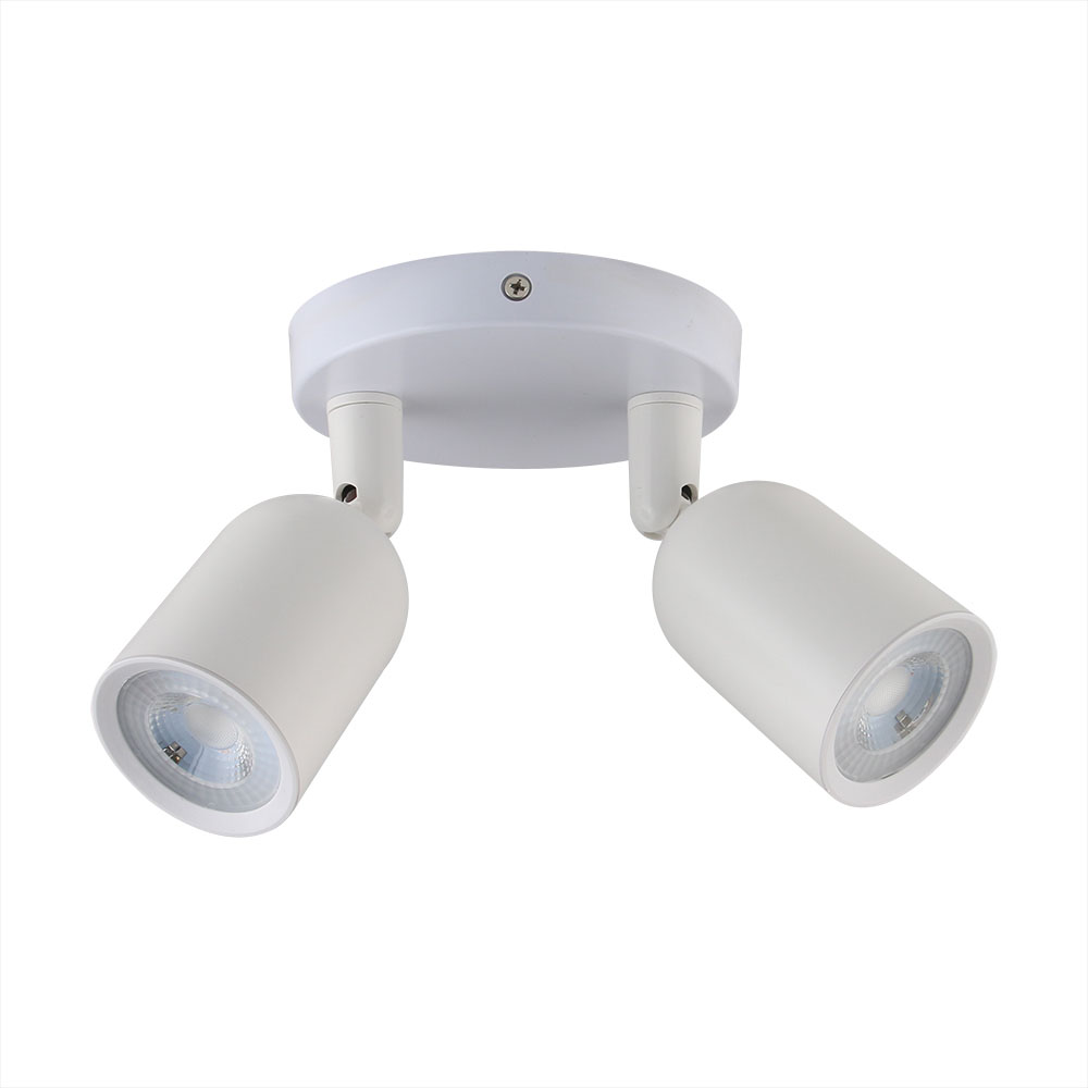 VT-897 2xGU10 WANDKAP WIT