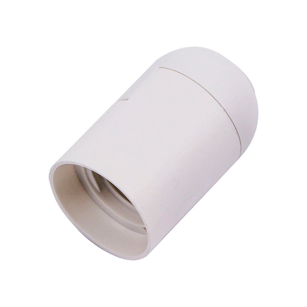 DOUILLE E27 (POLYBAG AVEC CARTE) - BLANC