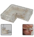 Connecteur de connexion en L pour bandes LED COB - RVB - 10 mm - IP20