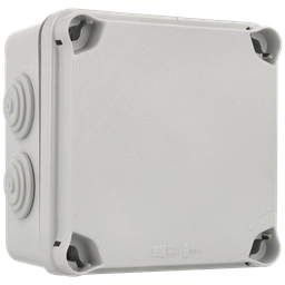 [BOX-121x121x68] Waterproof square junction box (dimensions: 121 x 121 x 68 mm) IP44