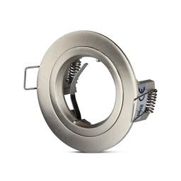 [3643] VT-774 RACCORD GU10 ROND - NICKEL SATINÉ