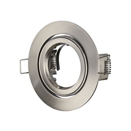 [3646] VT-775 RACCORD GU10 ROND - NICKEL SATINÉ