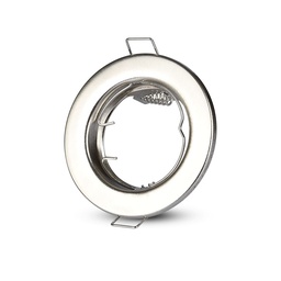 [3585] VT-778 GU10 FITTING ROUND SATIN NICKLE 2PC/PACK