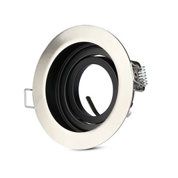 [3596] VT-781 GU10 FITTING ROND SATIJNNIKKEL