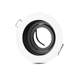 [3595] DOUILLE GU10 VT-781 RONDE BLANC