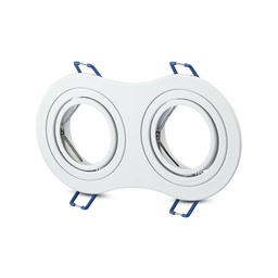 [3601] VT-783 2xGU10 FITTING ROND WIT