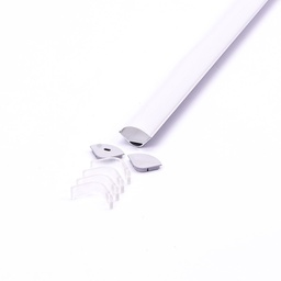 [3363] VT-8105 ENSEMBLE DE PROFILÉS EN ALUMINIUM 2000 MM Blanc