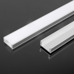 [10321] VT-8157 LED Strip Mounting Kit With Diffuser Aluminum 2000x17.4x7mm Silver