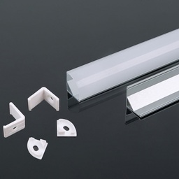 [3369] VT-8123 ALUMINIUM PCB-12MM PROFIEL 2000*15.8mm*15.8mm - WITTE BEHUIZING