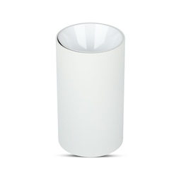 [8588] DOUILLE GU10 VT-882 RONDE BLANC+BLANC