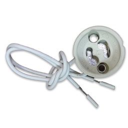 [3423] DOUILLE DE LAMPE GU10 AVEC CÂBLE EN PVC (QMC 10 pièces)