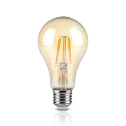 [217157] VT-2028 10W Ampul filament LED A60-10W vintage Ambre blanc chaud 2200K