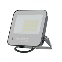 [23463] VT-44053 PROJECTEUR 50W RVB + BLANC CORPS NOIR VERRE GRIS DÉPOLI AVEC TÉLÉCOMMANDE IP65