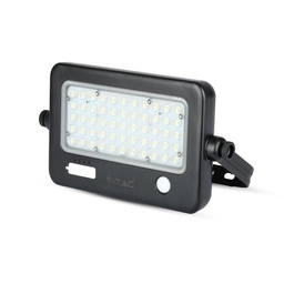[8674] Projecteur solaire à LED VT-788-10 10 W - Double coussinet amovible - Corps noir - Code couleur 4 000 K - Blanc jour