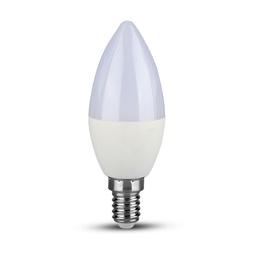 Ampoule bougie en plastique VT-268 7 W avec puce Samsung E14
