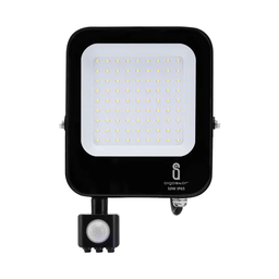 [B10202B5M] AIGOSTAR LED-schijnwerper met sensor, zwart, LED-projector met sensor, 100W, 8900lm, 6500K, IP65