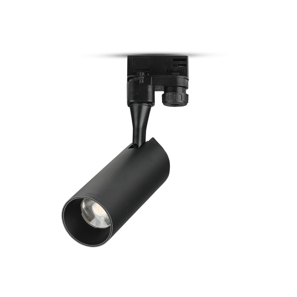 Projecteur LED sur rail VT-418 18 W avec puce Samsung, garantie 5 ans, corps noir