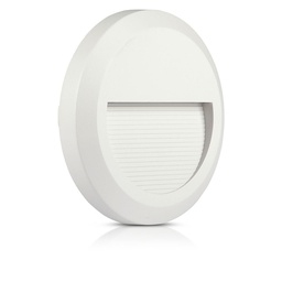 [1314] VT-1142 2W LED MARCHE-PIED CORPS BLANC ROND