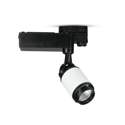 [1337] Projecteur LED sur rail VT-4528 25 W - Corps noir et blanc