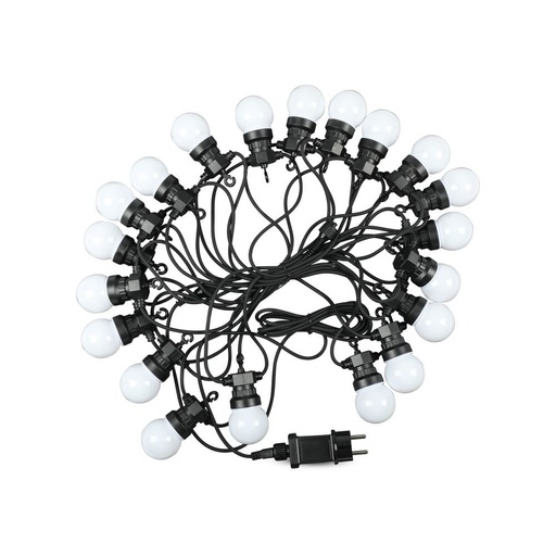 Guirlande lumineuse LED VT-71020 0,5 W (10 m) avec 20 ampoules (prise EU, 24 V)