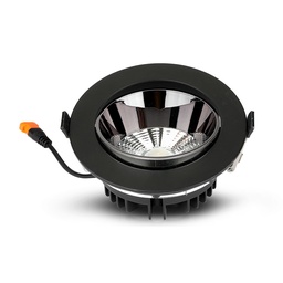 VT-2-23 20W LED REFLECTOR COB DOWNLIGHT MET SAMSUNG CHIP ZWARTE BEHUIZING