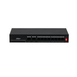[DH-PFS3010-8ET-65-V2] DH-PFS3010-8ET-65-V2 10-Port Unmanaged Desktop Switch 8-port Fast Ethernet PoE + 2-port Gigabit Ethernet 65W