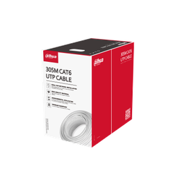 [PFM923I-6UN-C] Dahua PFM923I-6UN-C 305m UTP CAT6 LSZH - Hoogzuiver koper; Halogeenvrij Gecertificeerde vlamvertrager klasse CE CPR Eca - Witte mantel
