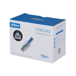 [RJ45-PFM976(100)] Dahua PFM976-631-PT UTP CAT6 Pass Through RJ45-connectorpakket 100 stuks