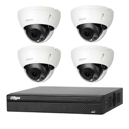 [KITCVI4M-4D-1TB] DAHUA KIT HDCVI 4MP DVR 4CH - 4x Caméra Dôme Antivandale 4MP Intérieur/Extérieur IP67 - HD 1 To