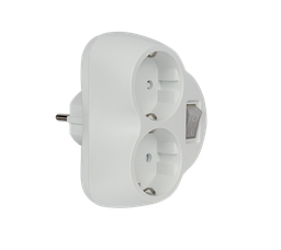 ADAPTATEUR ELMARK DOUBLE AVEC INTERRUPTEUR 16A 250V